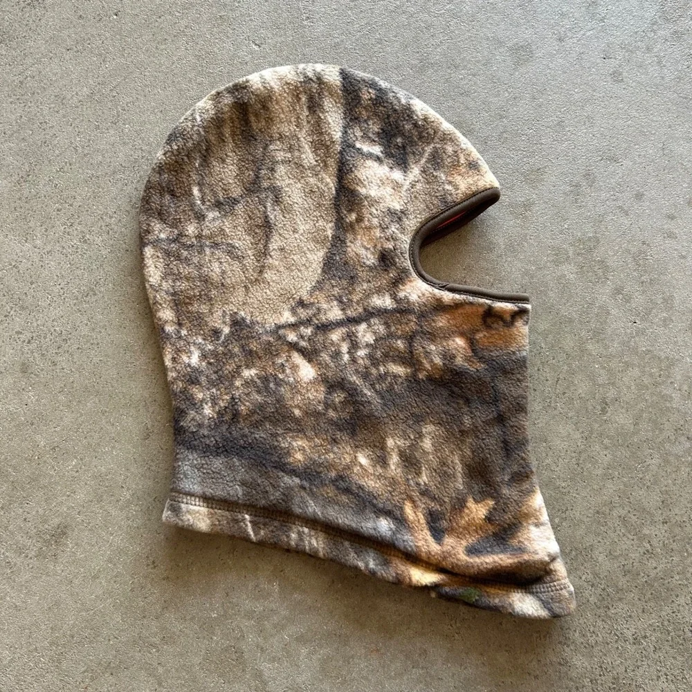 Vintage Hot Shot Camo Realtree Full Face Cover Ski Mask Balaclava One Size Brown